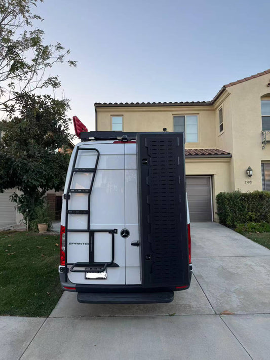 Complete Kit: Heavy-Duty Rear Cargo Box W/ Integrated Swing-Out Rack - Ready-to-Mount!