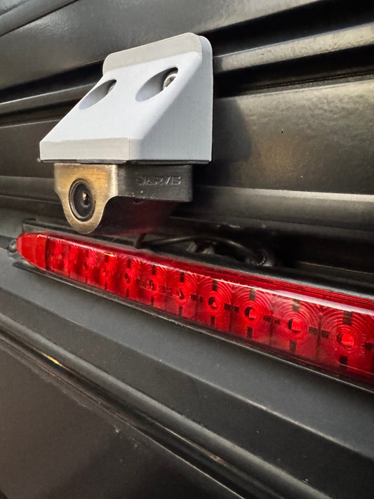 Canopy Camper Rear Camera Relocation Mount Gray Dirtbox Overland