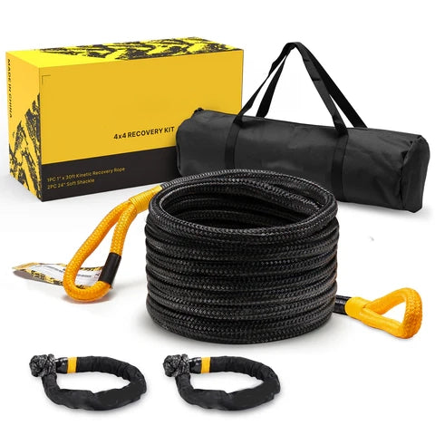 3/4″ x 20ft Nylon Recovery Rope,18700lbs