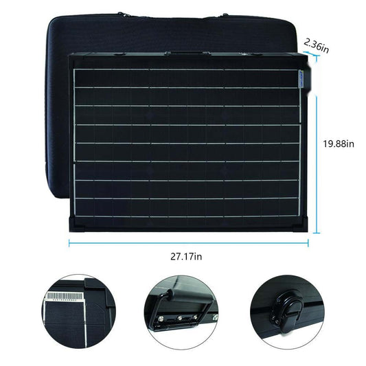 100W Mono Foldable Solar Panel Kit with ProteusX 20A Charge Controller